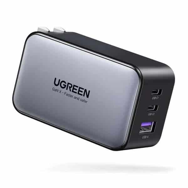 UGREEN GaN X 65W 3-Port PD Fast Charger (1) UGREEN GaN X 65W 3 Port PD Fast Charger 1