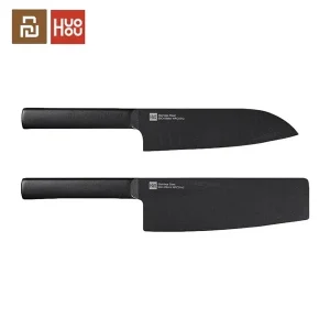 Xiaomi Huohou Cool Black Non Stick Stainless Steel Knife Set 2 Piece 1