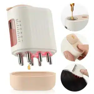 electric head scalp massager hair growth oil applicator comb with red light therapy 4