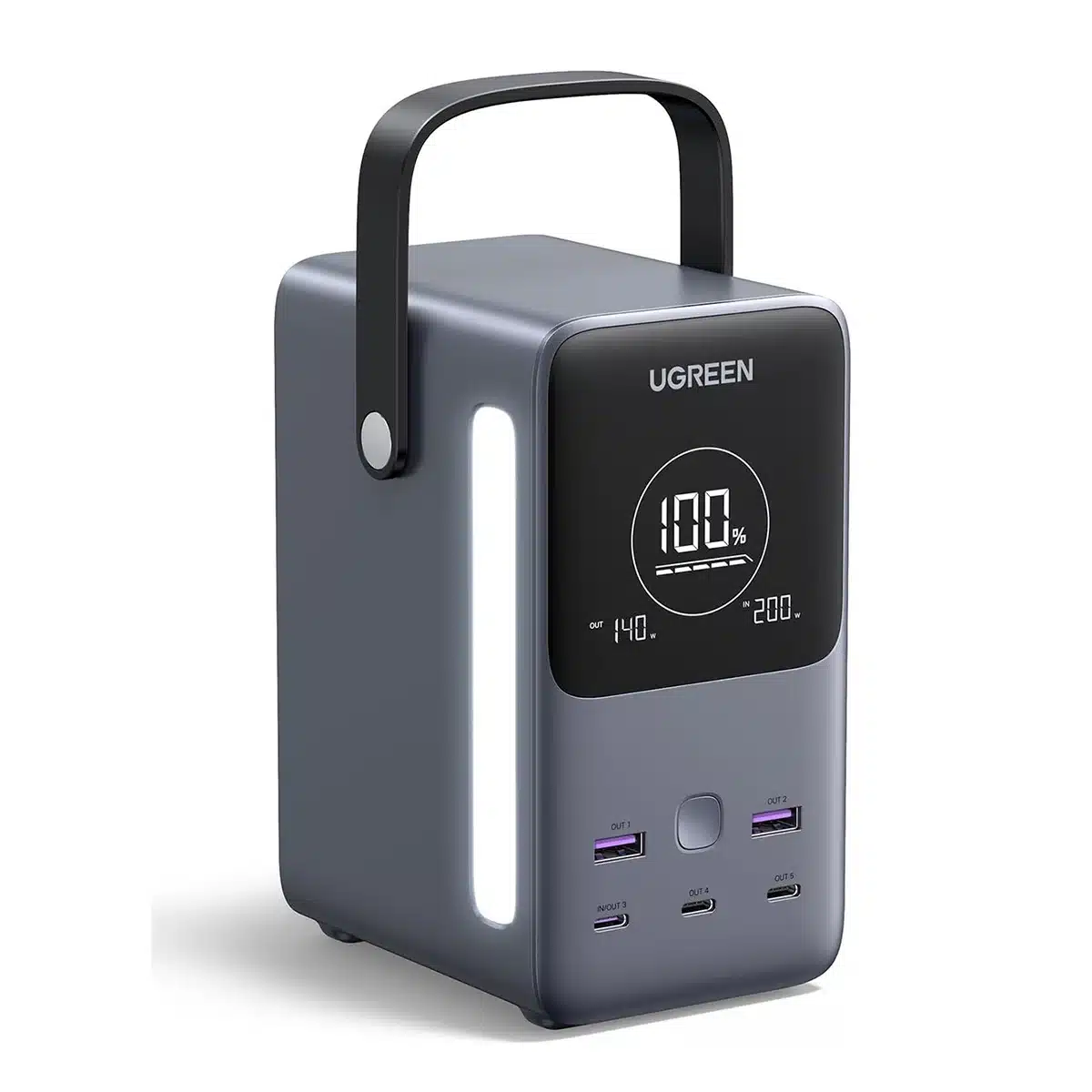 UGREEN 300W 48000mAh 5 Ports Portable Charger Power Bank with Smart Digital Display (1) UGREEN 300W 48000mAh 5 Ports Portable Charger Power Bank with Smart Digital Display 1