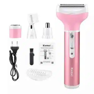 Kemei KM 6637 Multi Functional 4 In 1 Shaver For Women
