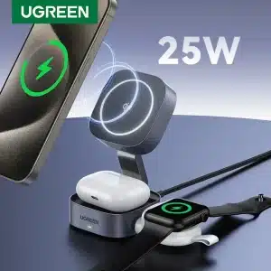 Ugreen MagFlow Qi2 2in1 Magnetic Foldable Wireless Charger 2