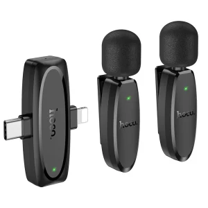 Hoco L15 Dual Mic Wireless Microphone Type C Lightning 2 in 1 Plug 2