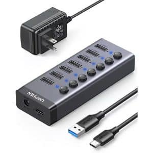 UGREEN 7 Port USB 3.0 Hub with 4 Smart Charging Ports 2