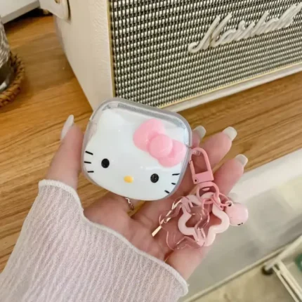 Cute Hello Kitty Case With Star Pendant For Apple AirPods