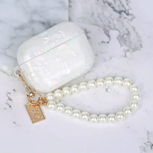 Dreamy Pearl Shell Girls Earphone Case With Tracel For Apple Airpods