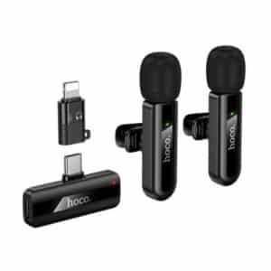 Hoco Dual Mic Wireless Lavalier Microphone