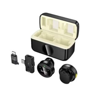 Hoco L22 Bright 2 in 1 Wireless Microphone with Charging Case Lightning Type C