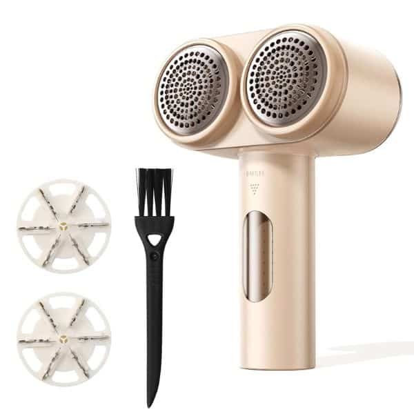 RTAKO Portable Electric Lint Remover Double-Headed Cordless Fabric Shaver for Clothes & Sweaters RTAKO Portable Electric Lint Remover Double Headed Cordless Fabric Shaver for Clothes Sweaters