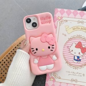 Hello Kitty Pop Socket Stand Case For iPhone