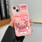 Hello Kitty Pop Socket Stand Case For iPhone