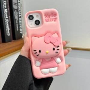 Hello Kitty Pop Socket Stand Case For iPhone