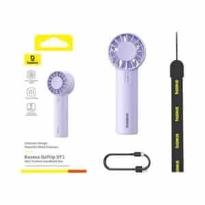 Baseus Fan GoTrip DT1 Mini Turbine Handheld Fan Nebula Purple 1