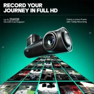 boAt HIVE Dashcam E1 1296P Full HD Dashcam with Wi Fi G Sensor Parking Mode 1 copy