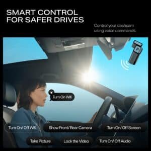 boAt HIVE Dashcam M1 2K QHD Dashcam with GPS Voice Command Wi Fi 2