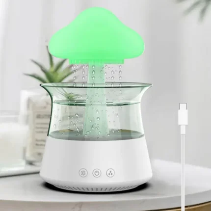 Mushroom Rain Electric Aroma Diffuser Colorful Night Light