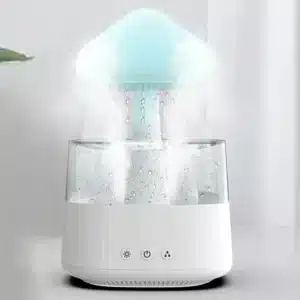 Mushroom Rain Mist Maker Fogger Colorful Night Light Air Humidifier with Remote Control