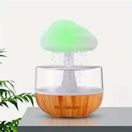 Rain Cloud Night Light Humidifier with Raining Water Drop Sound Oil Diffuser for Bedroom