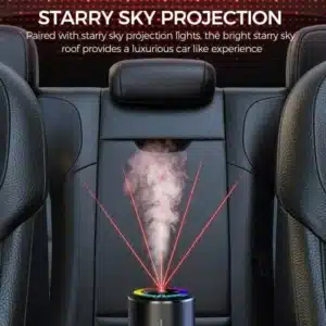 rechargeable car aroma diffuser smart car air freshener 3 levels adjustable fragrance diffuser pickup light starry s
