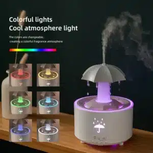 umbrella water drop air humidifier with colorful light raindrop 2