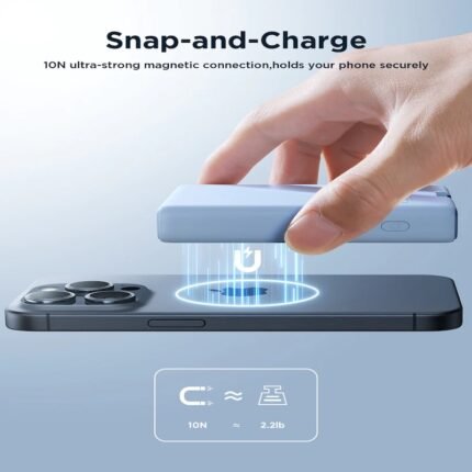 Joyroom JR-PBM01 20W Magnetic Wireless Power Bank with Built-in Cable & Kickstand 10000mAh