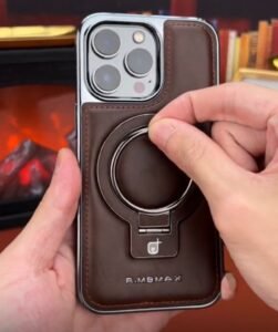RMBMAX Premium Pu Leather MagSafe Soft Case for iPhone 3