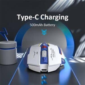 INPHIC F9 Mecha Version Rechargeable 2.4G Wireless Gaming Office Mouse for Computer and Laptop 3