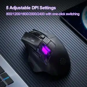 Inphic A9 Explorer Bluetooth and 2.4G Wireless Mouse 2