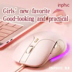 Inphic B8 Office Wired Mouse with 4000DPI 4