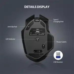 Inphic F1 2.4G Wireless Mouse with 500mAh Battery 1