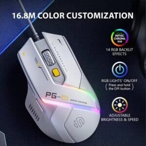 Inphic PG1 Wired and RGB Gaming Mouse 2