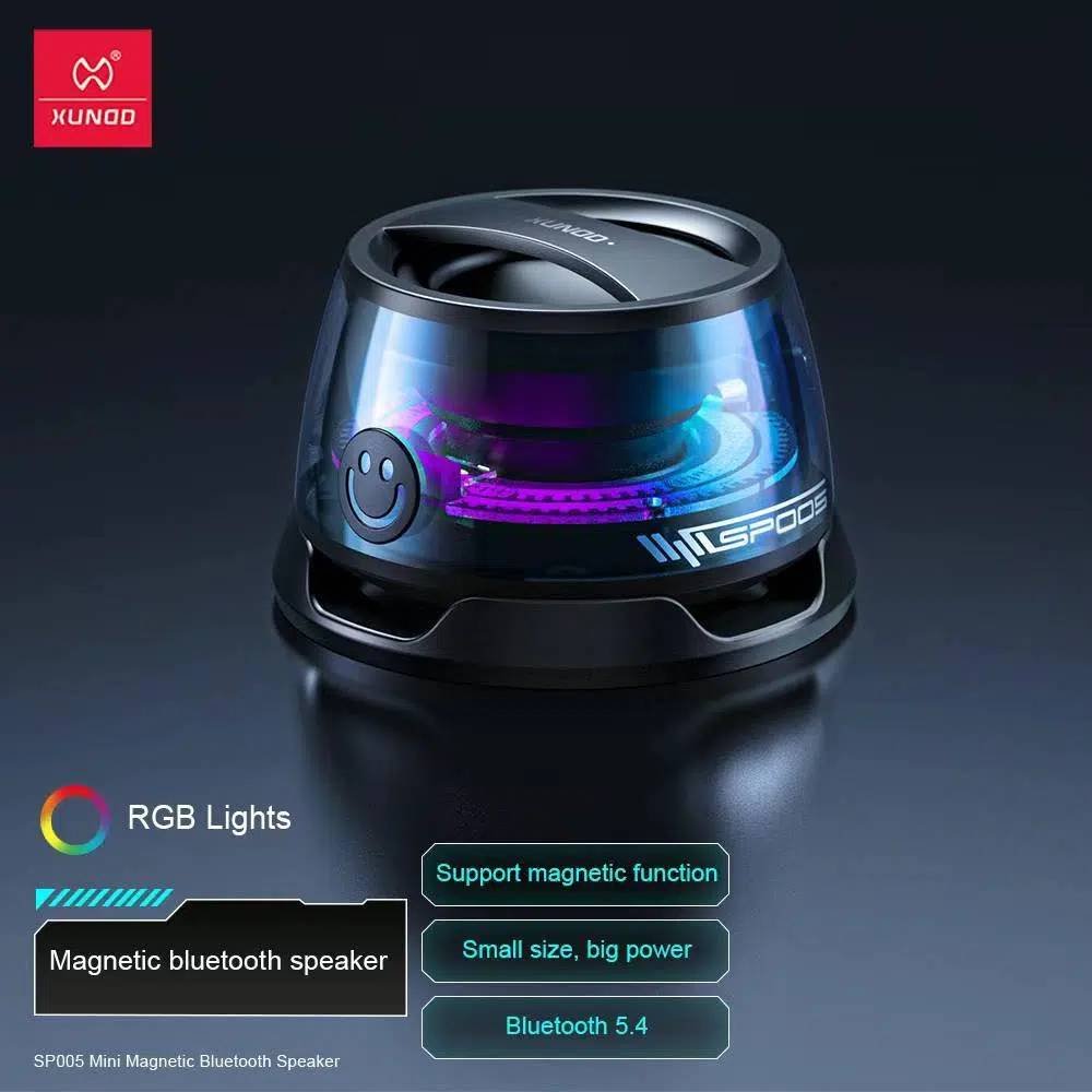 XUNDD SP005 Magnetic Ultra-Portable LED Wireless Speaker (1) XUNDD SP005 Magnetic Ultra Portable LED Wireless Speaker 1