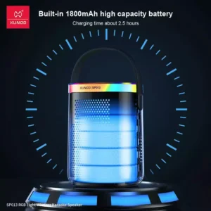XUNDD SP013 RGB Wireless Karaoke Speaker with Dynamic Lighting 3 XUNDD SP013 RGB Wireless Karaoke Speaker with Dynamic Lighting 1