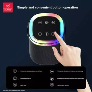 XUNDD SP013 RGB Wireless Karaoke Speaker with Dynamic Lighting 3
