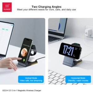 XUNDD XDCH 121 3 in 1 Magnetic 15W Wireless Charging Station 3