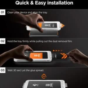 Glastr EZ Fit Pro HD Screen Protector for Galaxy S26 Ultra 2 Piece 3
