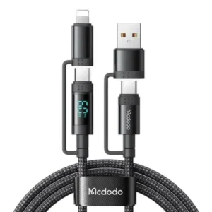Mcdodo CA 1990 4 in 1 Digital Display Universal Travel Cable 60W Output USB CUSB A to USB CLightning 1 1