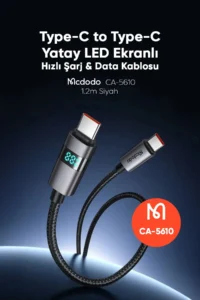 Mcdodo CA 5610 Cab Vision 100W USB C to Lightning Cable 4ft with Horizontal LED Display 4