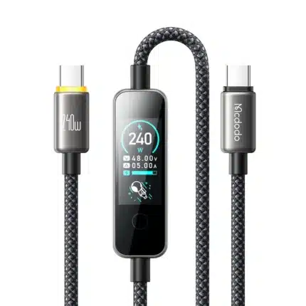 Mcdodo CA-8750 Cab Vision 240W USB-C to C Cable with TFT Screen Display 4ft