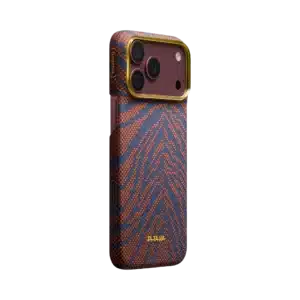 PITAKA Breath of Veins Burning Orange PitaTap™ Edge Case for iPhone 1718 Pro Max 1