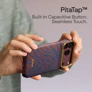 PITAKA Breath of Veins Burning Orange PitaTap™ Edge Case for iPhone 1718 Pro Max 2