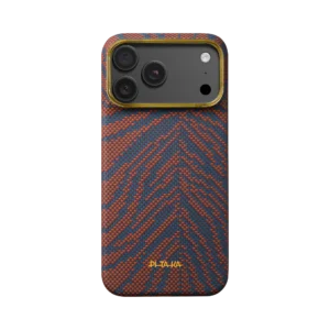 PITAKA Breath of Veins Burning Orange PitaTap™ Edge Case for iPhone 1718 Pro Max 4