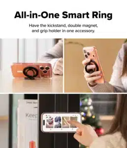 Ringke Dual Magnetic Smart Ring Phone Grip – Black 1