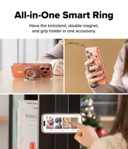 Ringke Dual Magnetic Smart Ring Phone Grip – Satin Silver